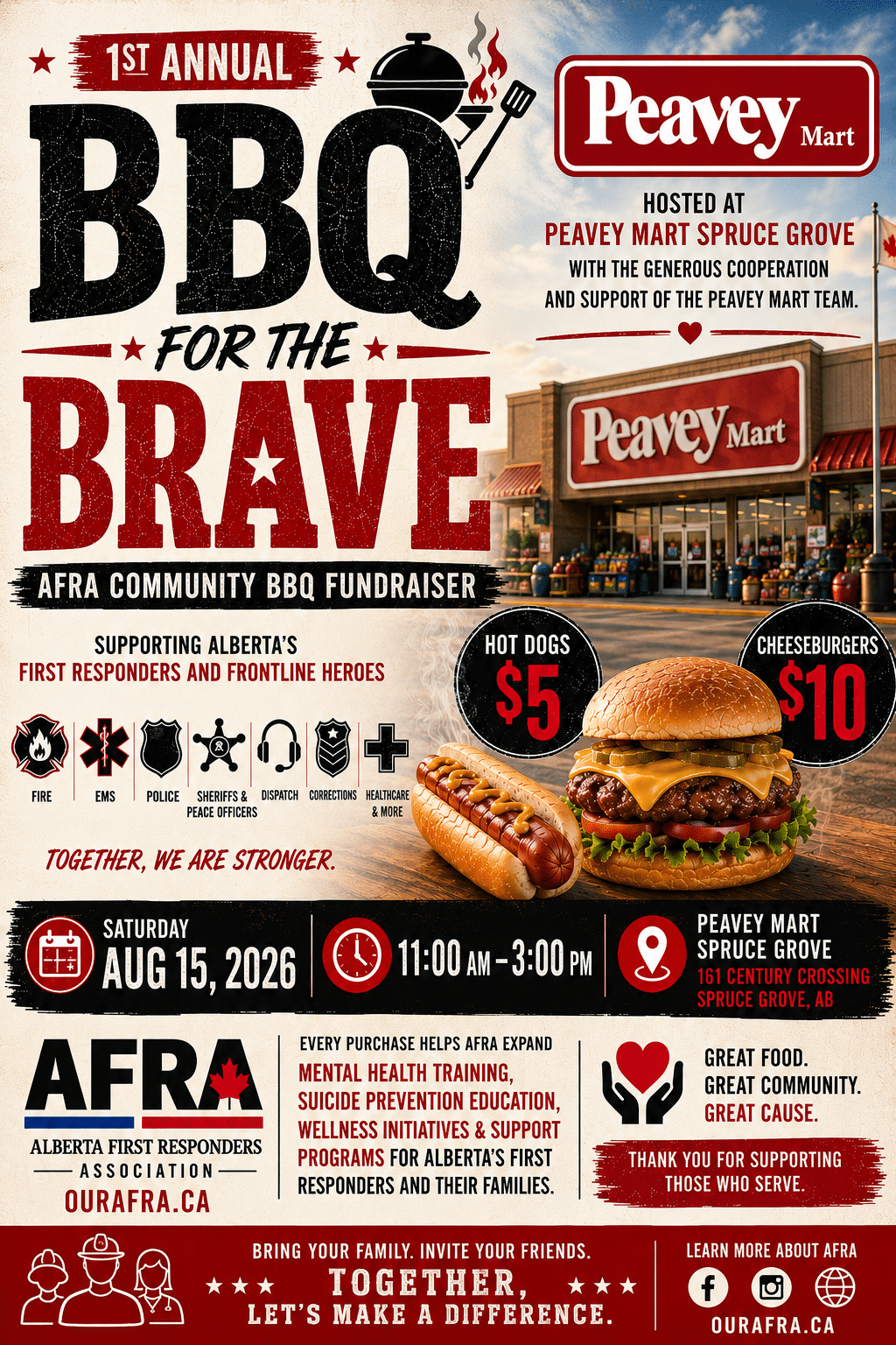 BBQ for the Brave AFRA Community BBQ Fundraiser poster